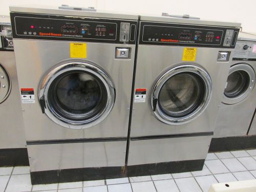 Speedqueen dexter 25 lb. coin operated front load washer with stand $1400 each for sale