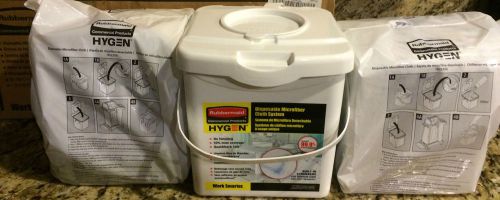 Rubbermaid 1822350 hygen™ disposable microfiber cloth starter kit x240 for sale