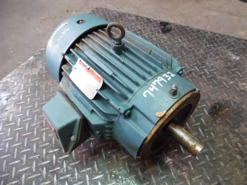RELIANCE P21G1091H ELECTRIC 7.5 HP XE MOTOR, FR 210TC, 230/460V, RPM 1760, USED