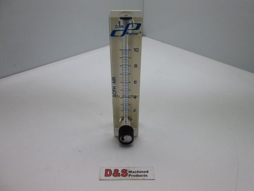 Cole Parmer Flowmeter 0-10 SCFH Air