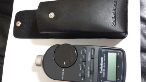Radioshack digital sound level meter w/ case 33-2055 ~ noise reading tester -05 for sale