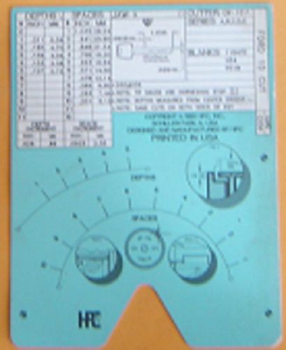 HPC 1200 CX56 Code card  used  For FORD 10- CUT Locks