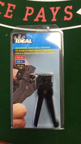 IDEAL Adjustable COAX Cable Stripper 45-520 NEW