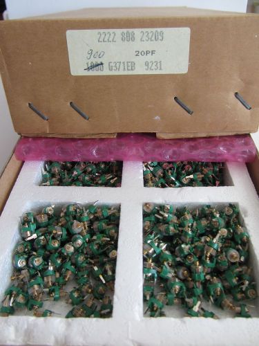 12x  Philips  Trimmer Capacitor 4-20 pF 150V type 23209   5mm Dielectric PP NOS
