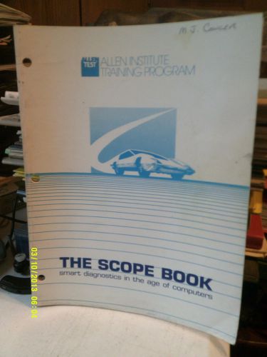 Allen institute  oscilloscope operating manual for sale