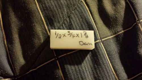 White Delrin 1/2 X 3/4 X 1 7/8. .50 X .75 X 1.88