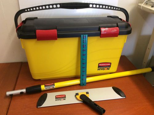 Rubbermaid Commercial HYGEN Bucket and Telescoping Mop. Gently Used.