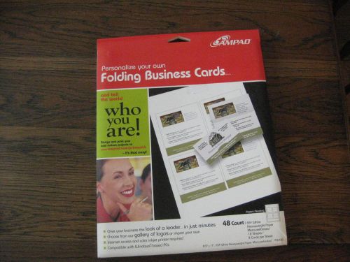 Folding business cards 2 packages with 48 cards per package new unopened