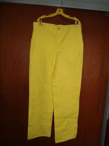 Westex Proban FR-7A Welding pants large, L  New Yellow Free Shipping 38x34