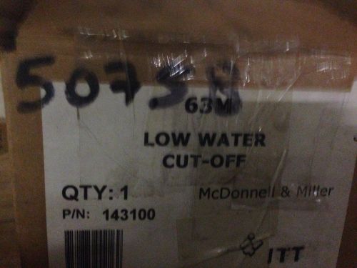New Mcdonnell &amp; Milller 63M Series  Boiler Low Water Cut Off