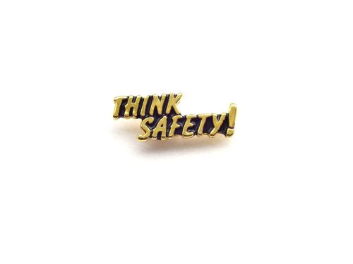 Motivational Lapel Pin - Think Safety (M017)