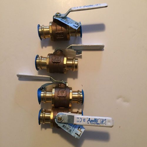 Brass ball valve,(lot of 4) pro press, 1&#034;lead free for sale
