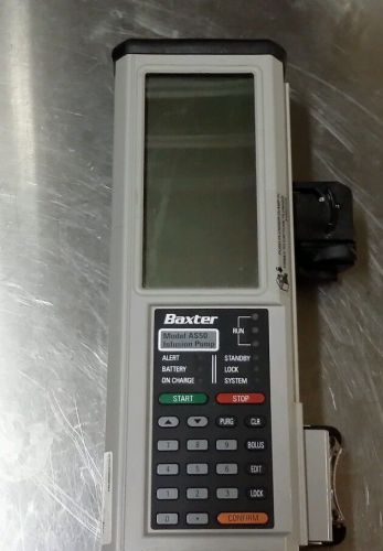 Baxter AS 50 Infusion Pump sold as pictured working..power supply not included