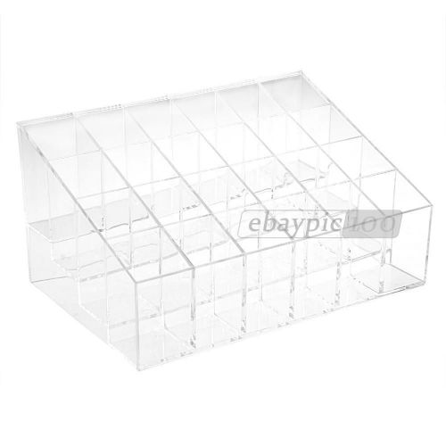 Clear Acrylic 24 Lipstick Lip Gloss Holder Display Stand