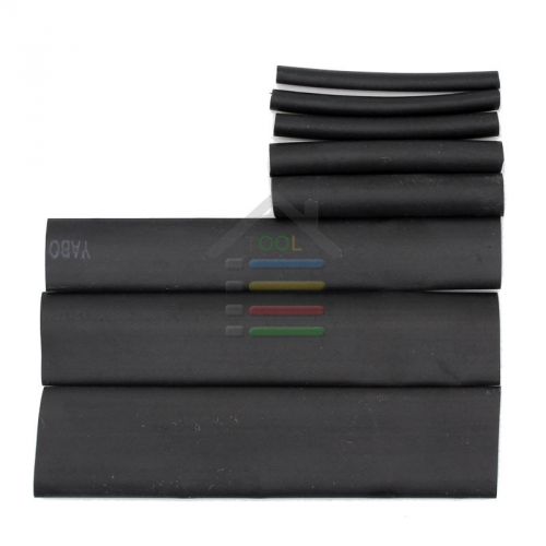 150pc 2:1 Halogen-Free Heat Shrink Tubing Tube sleeving kit 8 size Wrap Wire Kit