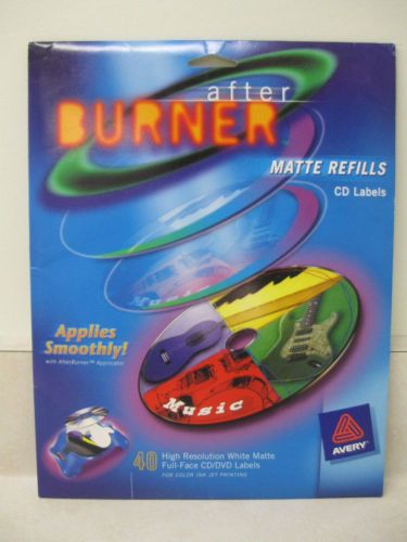 Avery afterBurner Matte Refills CD Lables - 40 count
