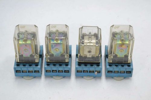 LOT 4 STRUTHERS-DUNN ASSORTED A314XBX48P  KRPA-11AG-120 RELAY BASE B356488