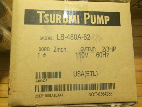Tsurumi 2/3 submersible dewatering pump for sale
