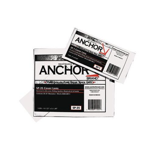 Anchor Cover Lens - 4 1/2x 5 1/4 50%cr-39 cover lens Set of 10