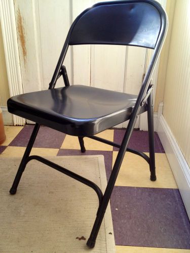 Commercial Grade Brown Metal Folding Chairs Set of 20