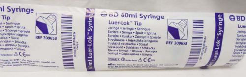 New - bd 60ml syringe luer lok tip - 3009653 - 8 units - expire date 2018 for sale