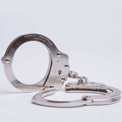 Chain Link Handcuff, Nickel Finish