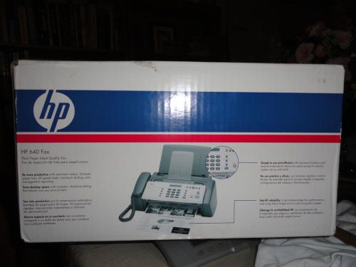HP 640 Fax Machine New In Box Unused
