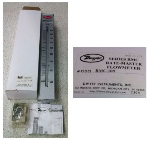 Dwyer rmc 108 series rmc rate master flowmeter for sale