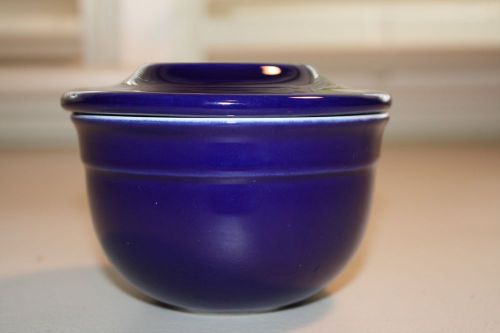 Emile Henry Butter Crock Made In France Stoneware Jar Keeper Azur Blue