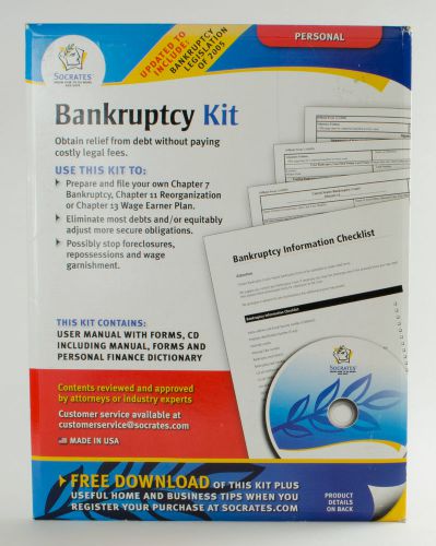 Socrates Personal Bankruptcy Kit - Forms and CD