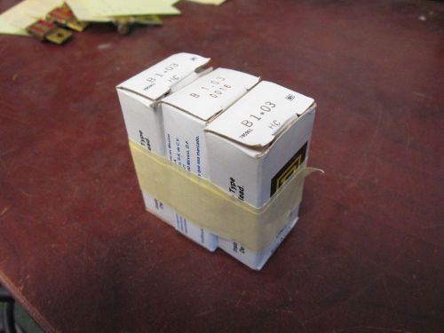 Square D Overload Relay Thermal Unit B1.03 *Lot of 3* New Surplus