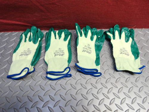 Four Pair of Best 4500 Nitri-Flex Lite Work Gloves (Size: 7/8, small/medium)