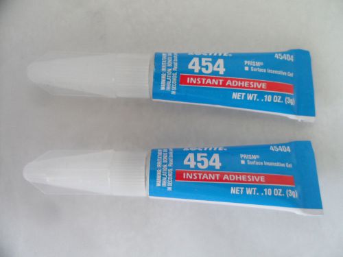 Loctite 454 Instant Adhesive (3g) - Lot of 2 Tubes