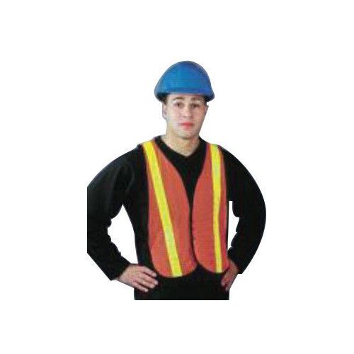 North safety omni-brite™ reflective vests - hi-viz orange traffic vest for sale