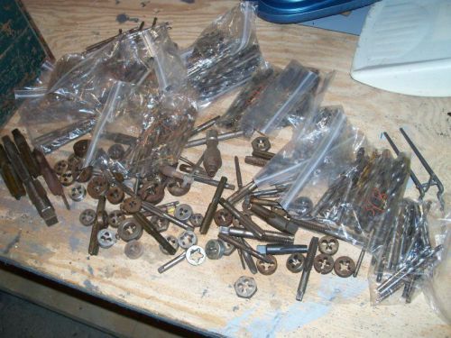 Lot of taps and drills bagged and tagged (mostly)