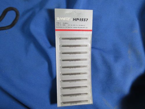 Set of 10 SS White HP-1557 Carbide Burs