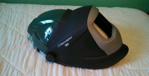 ? 3m l-series polycarbonate green welding helmet wide view faceshield speedglas for sale