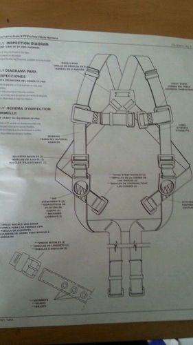 MSA 10083750 Workman Full Body Harness Vest standard size 310 Lb Capacity FP PRO