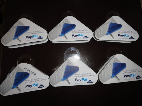 Lot of 6 PayPal Here credit card readers for smartphone tablet No Rebate Codes
