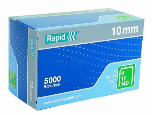 Rapid 23520200 11 Series Flat Wire Staples for Construction, 5000 Per Box