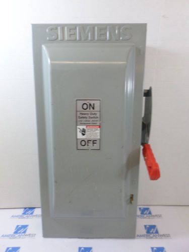 Used Siemens ITE HF223N  100 amp 240 volt 2 pole fusible safety switch