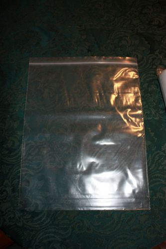 12x15 seal top zip lock reclosable poly bags  4 mil lot of 100 new for sale