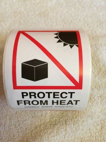 Protect From Heat Labels Associated Bag 170-5-111, Partial Roll