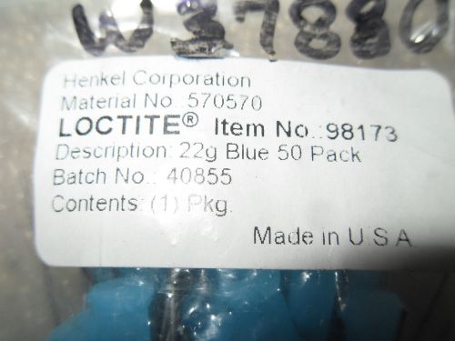 (rr11-3) 1 lot of 50 new henkel loctite 98173 570570 blue dispensing tips for sale
