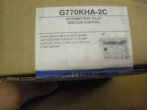 Johnson Controls G770KHA-2C Intermittent Pilot Ignition Control