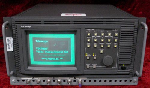 Tektronix VM700T Video Measurement Set w/ Options 01, 11, &amp; 48