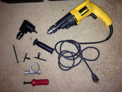 DeWALT DW505 Hammer power drill with 90* degree angle attachment
