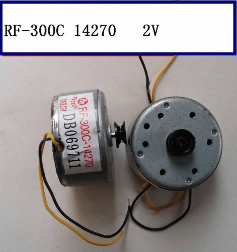 2 pieces RF-300C-14270 MOTOR WITH small Pulley plate 2-3V diameter 2.5mm height