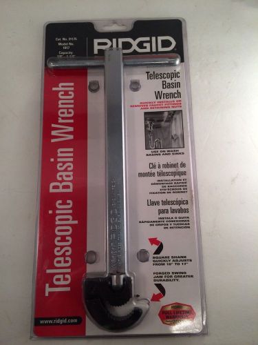 Ridgid 31175 10-inch-to-17-inch telescoping basin wrench 3/8&#034; to 1 1/4&#034; for sale