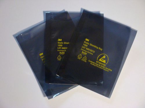 Lot of 3000 New 3M 1000 Static Shielding Bags Anti ESD 3 x 5&#034; Open-Top US Made